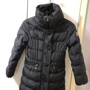 Girls Blue Moncler Coat Size 8
